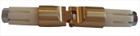 Gardinenstangen, Kollektion 16 mm, Gelenkverbinder Gardinenstange echt Messing, Artikelnummer 160009848, Seitenansicht Gardinenstange, www.klaus-bode.de